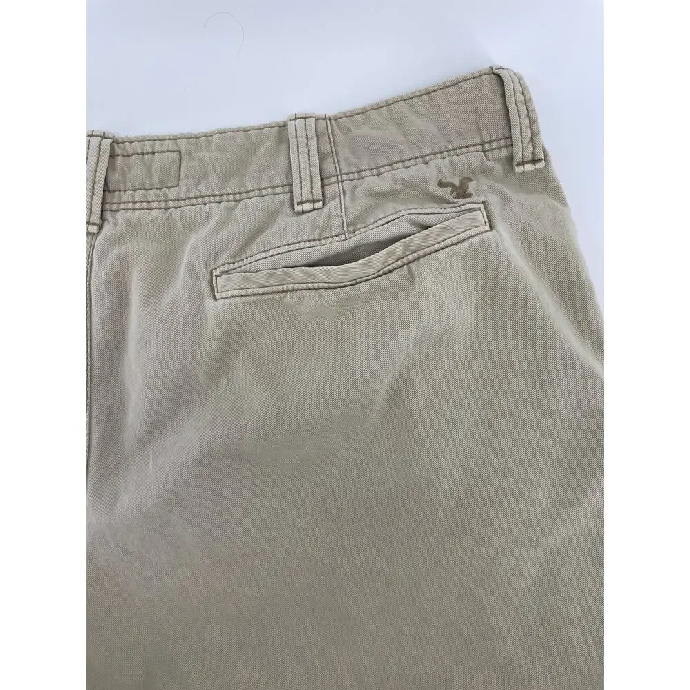 American Eagle Longboard Chino Shorts Men’s 38 Khaki Tan